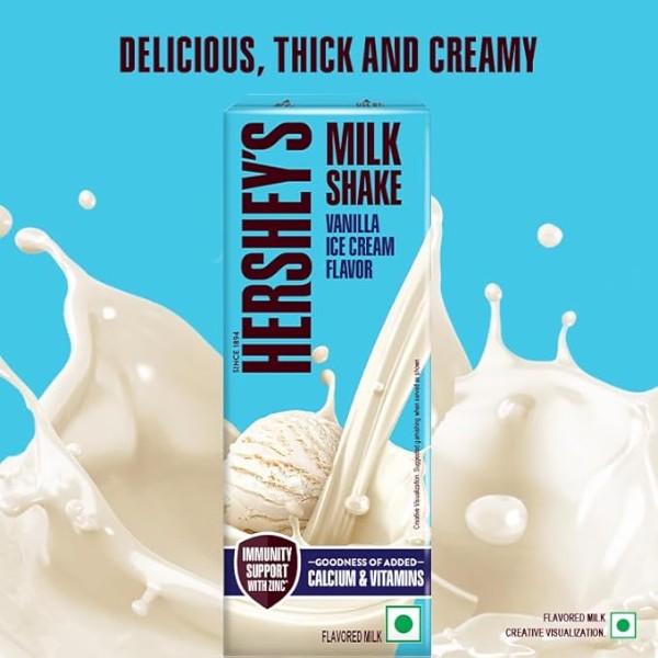 Hershey's Milk Shake Vanila Ice Cream  Flavor 