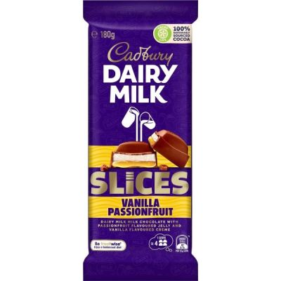 dairy milk slices vanilla passionfruit