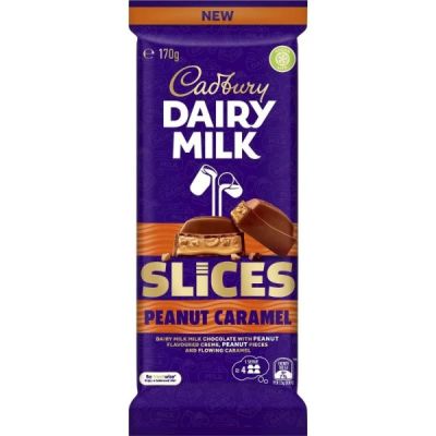 dairy milk slices peanut caramel
